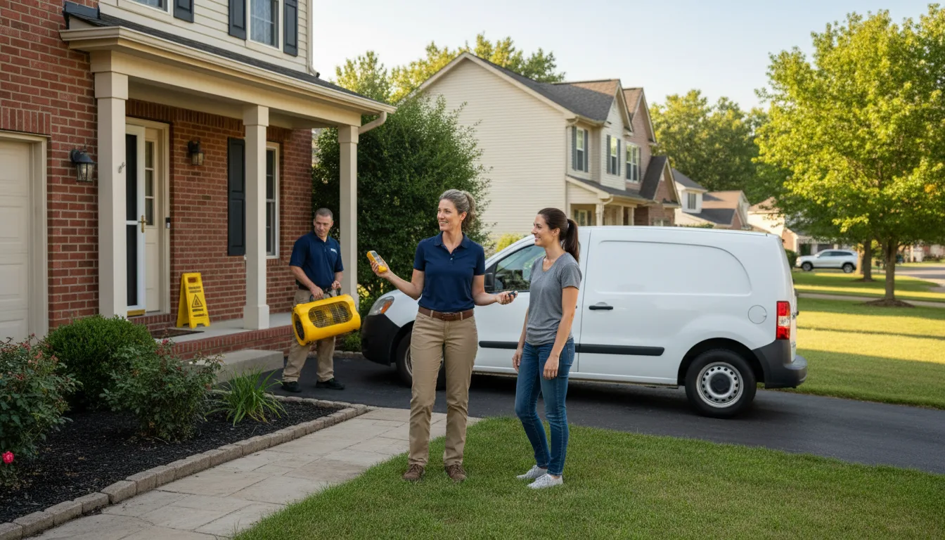 Residential water damage restoration in Ponca, NE